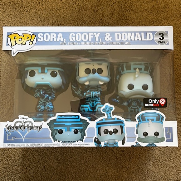 Disney Kingdom Hearts Tron GameStop exclusive Funko Pop set